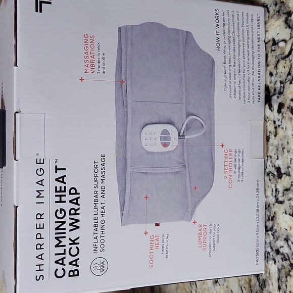 Sharper Image Calming Heat Back Wrap - Picture 8 of 11
